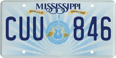 MS license plate CUU846