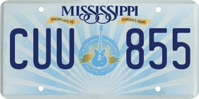 MS license plate CUU855