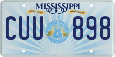 MS license plate CUU898