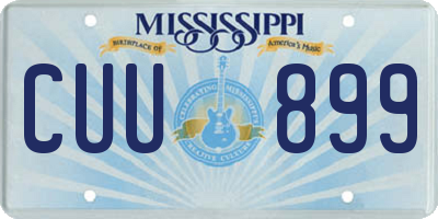 MS license plate CUU899