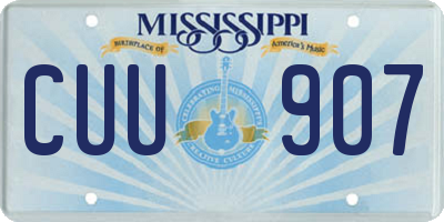 MS license plate CUU907