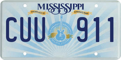 MS license plate CUU911