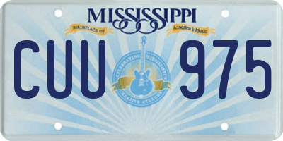 MS license plate CUU975