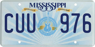 MS license plate CUU976