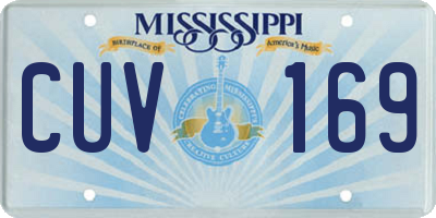MS license plate CUV169