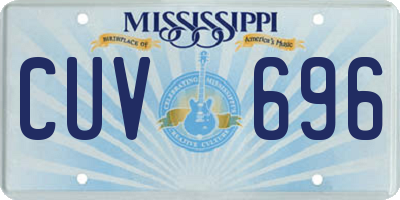 MS license plate CUV696