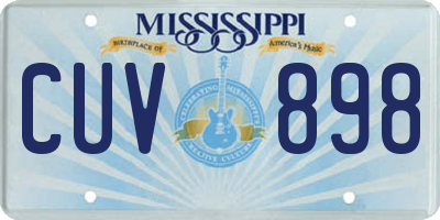 MS license plate CUV898