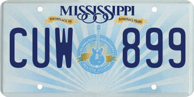 MS license plate CUW899