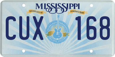 MS license plate CUX168