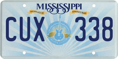 MS license plate CUX338