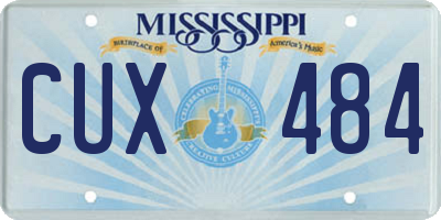 MS license plate CUX484