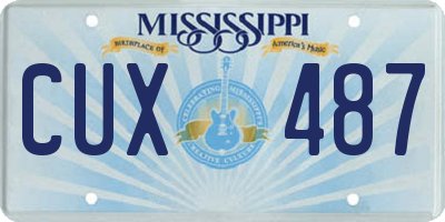 MS license plate CUX487