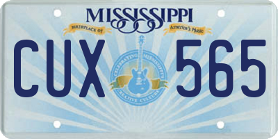 MS license plate CUX565