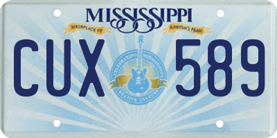 MS license plate CUX589
