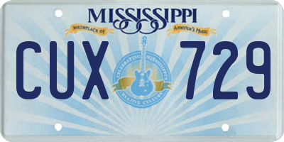 MS license plate CUX729
