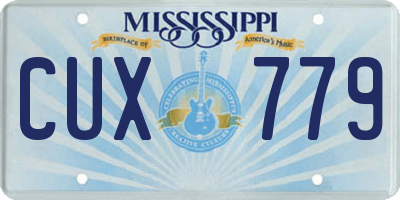 MS license plate CUX779