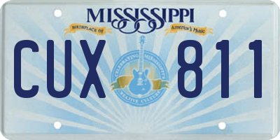 MS license plate CUX811