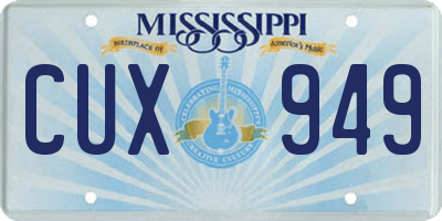 MS license plate CUX949