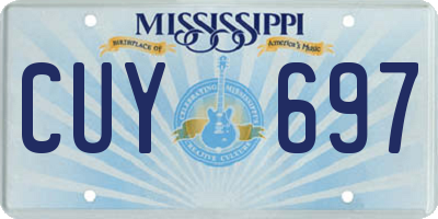 MS license plate CUY697