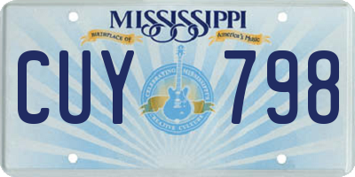 MS license plate CUY798