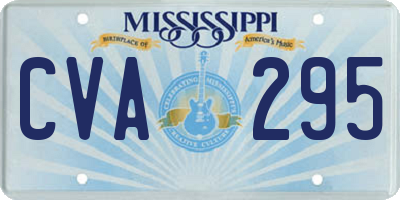 MS license plate CVA295