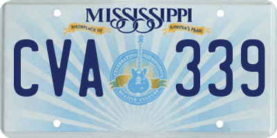 MS license plate CVA339
