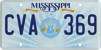 MS license plate CVA369