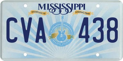 MS license plate CVA438
