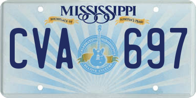 MS license plate CVA697