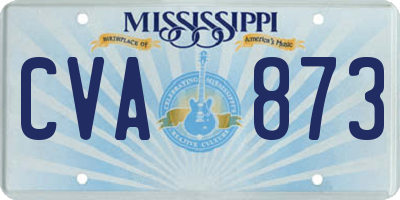 MS license plate CVA873