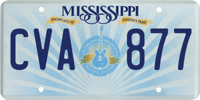 MS license plate CVA877