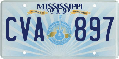 MS license plate CVA897