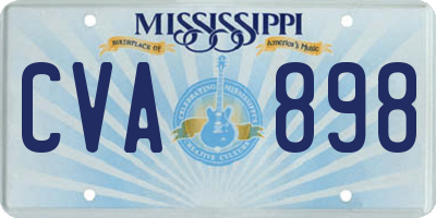 MS license plate CVA898
