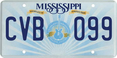 MS license plate CVB099