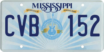 MS license plate CVB152
