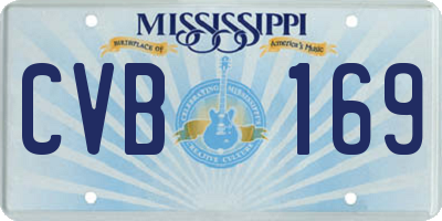 MS license plate CVB169
