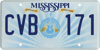 MS license plate CVB171