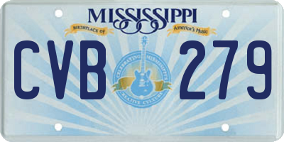 MS license plate CVB279