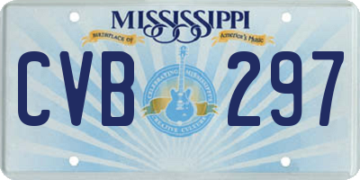 MS license plate CVB297
