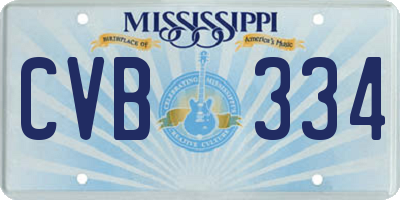 MS license plate CVB334