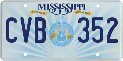 MS license plate CVB352