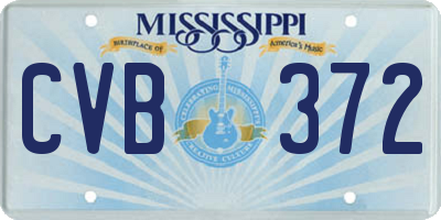 MS license plate CVB372