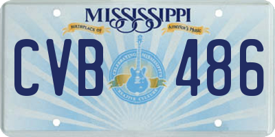 MS license plate CVB486