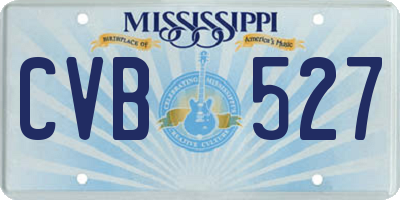 MS license plate CVB527