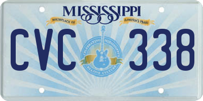MS license plate CVC338