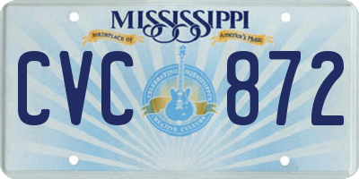 MS license plate CVC872