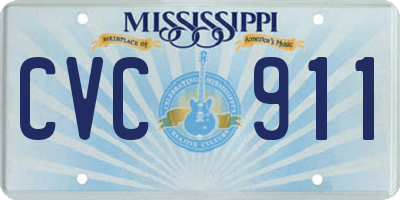 MS license plate CVC911