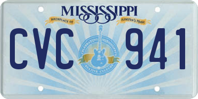 MS license plate CVC941