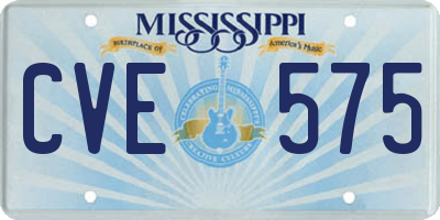 MS license plate CVE575