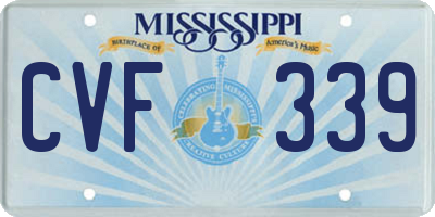 MS license plate CVF339